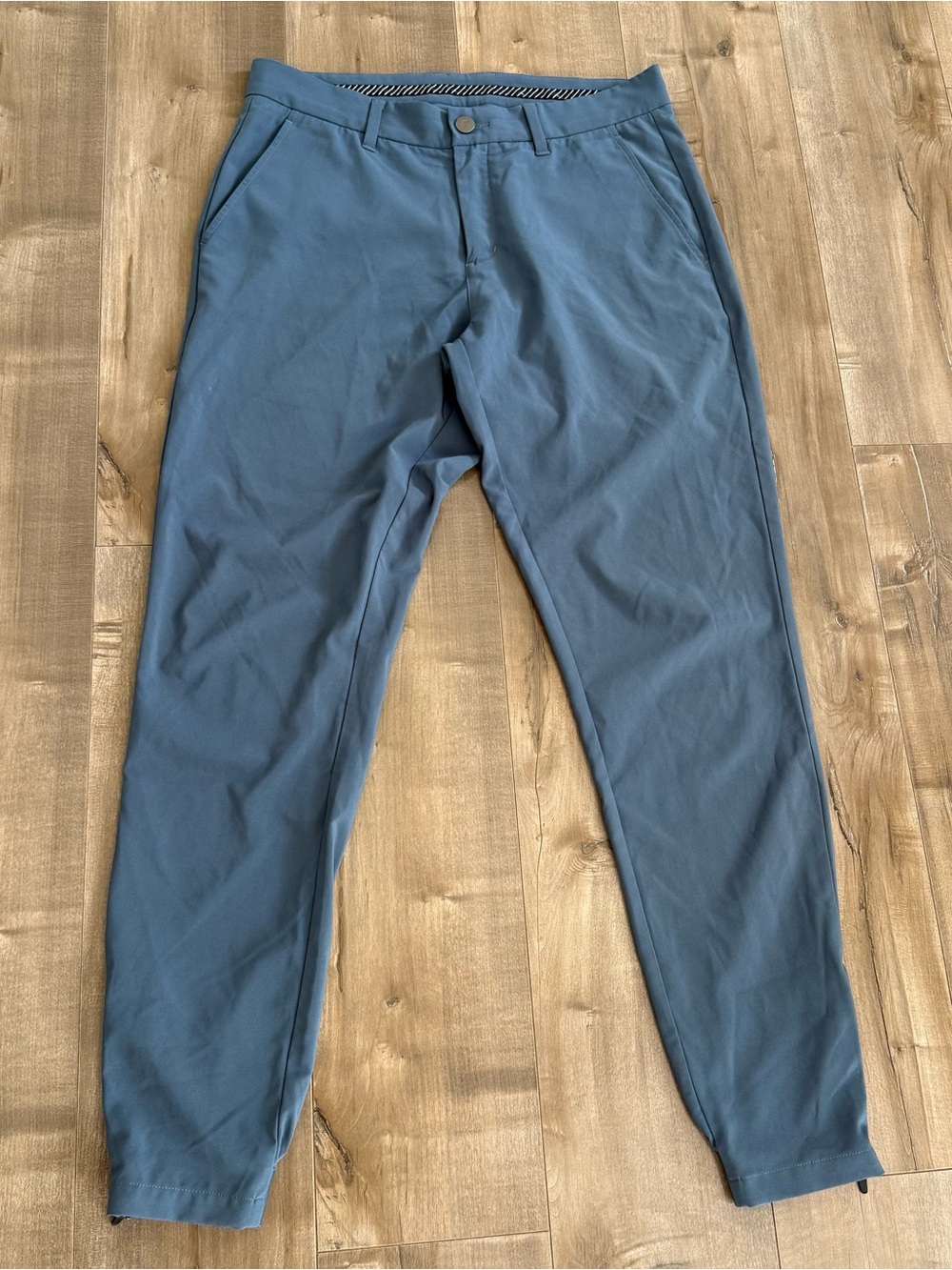 Primo Golf Pants Performance Blue Gray Men 31 Reg Gummy Waistband Commuter Style